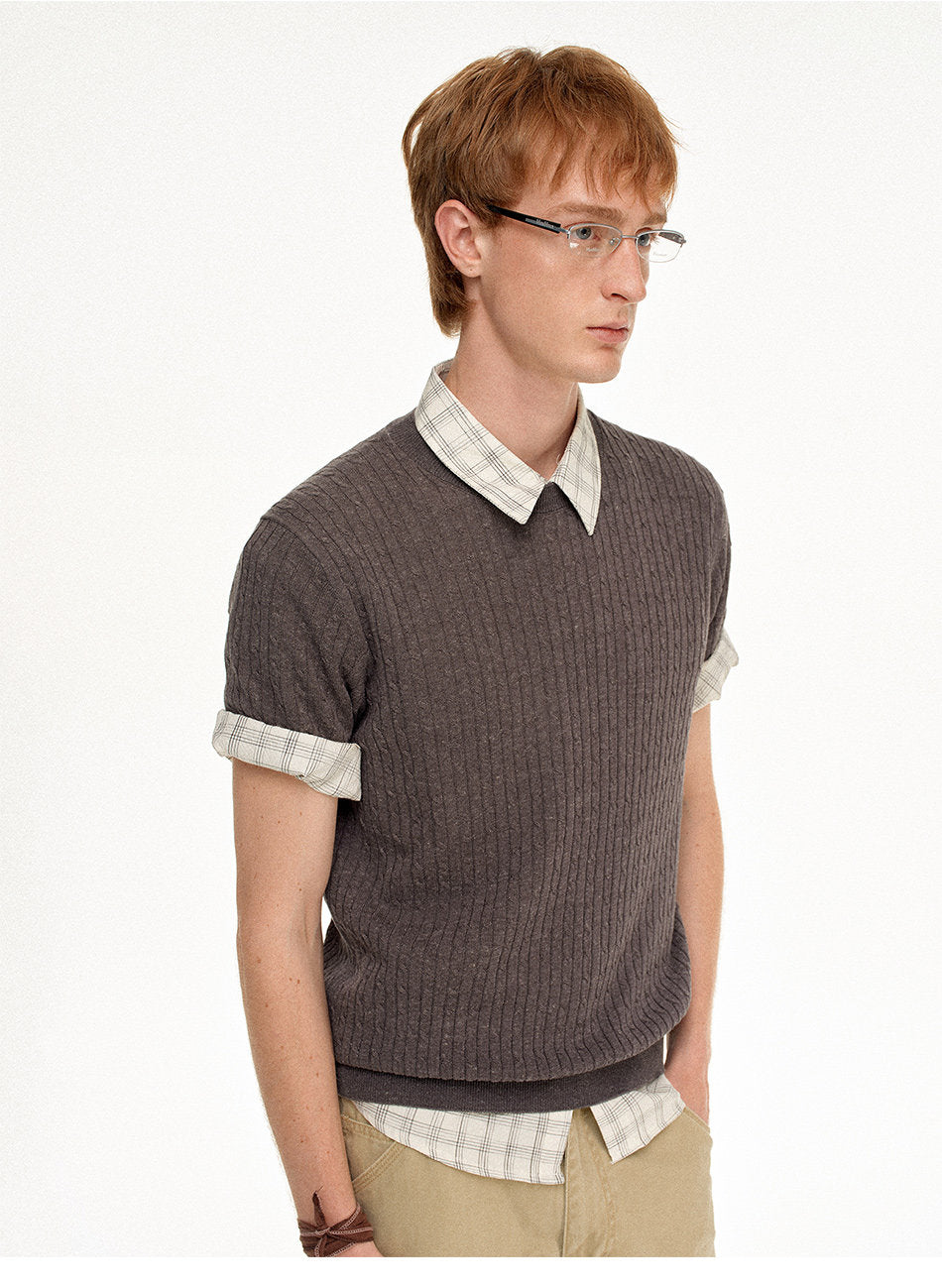 Niche Design Knit Shirt