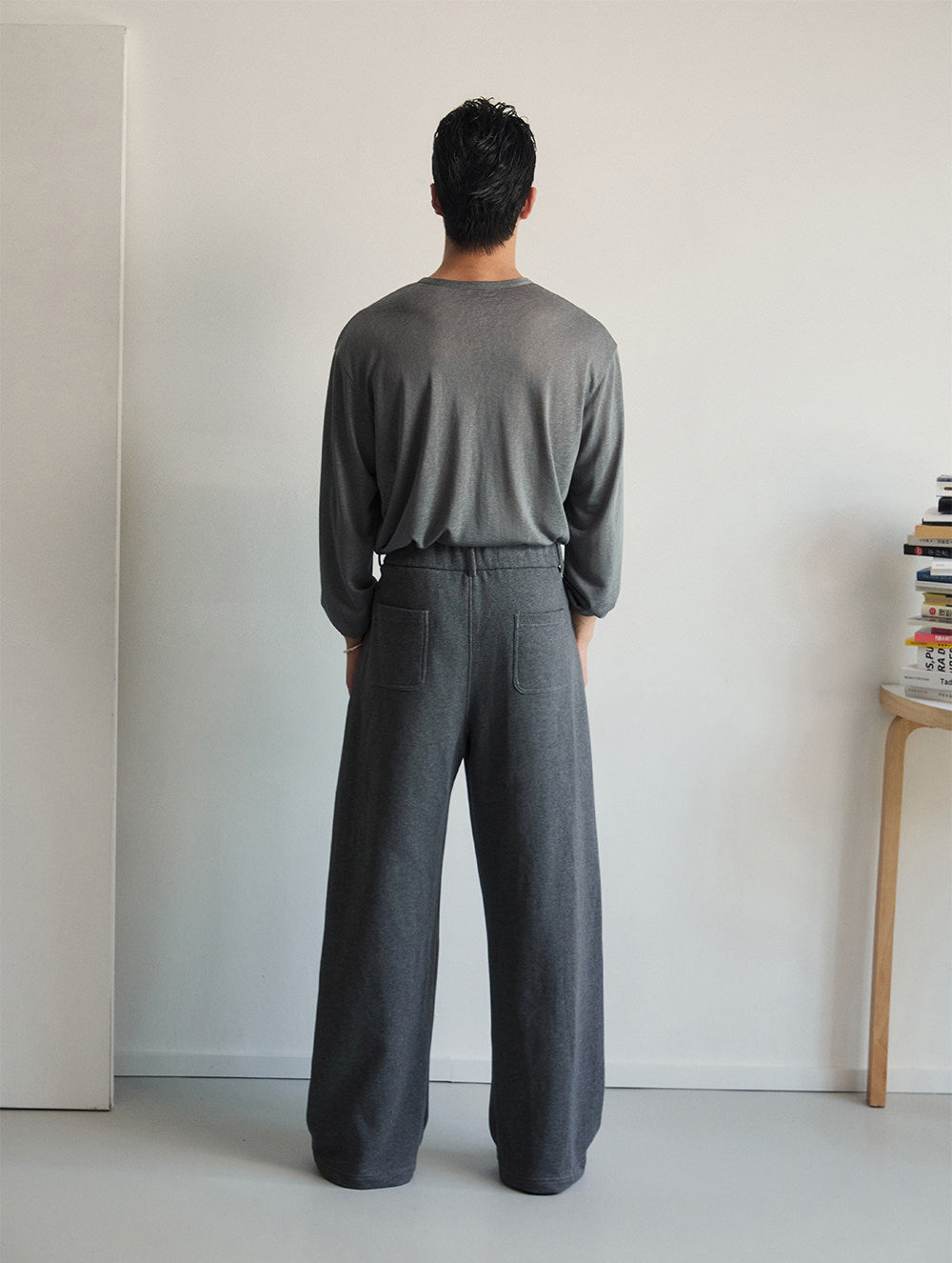 Double-sided zipper sweatpants