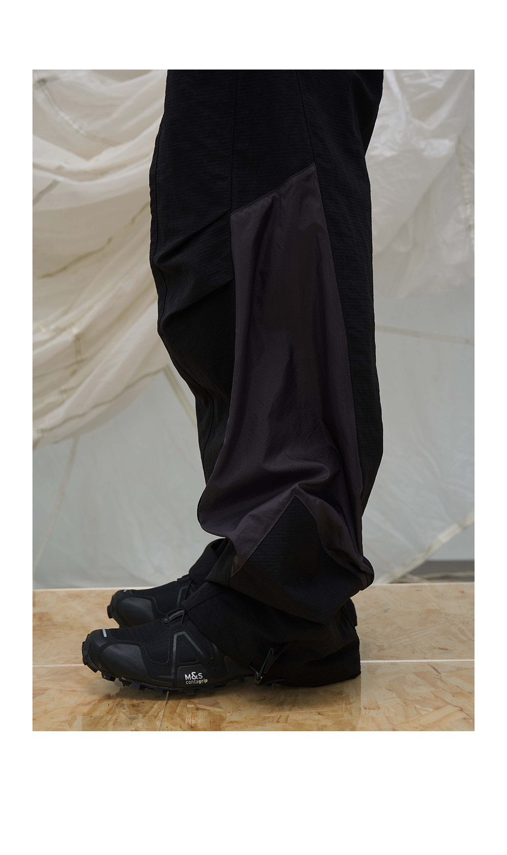 Windproof Deconstructed Casual Pants