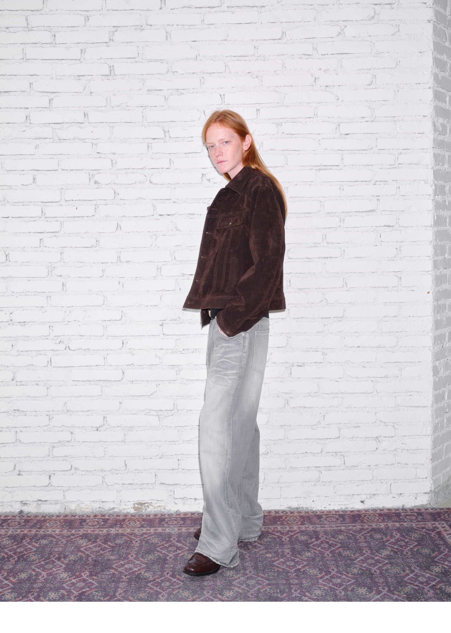 A-line Straight-Leg Denim Pants