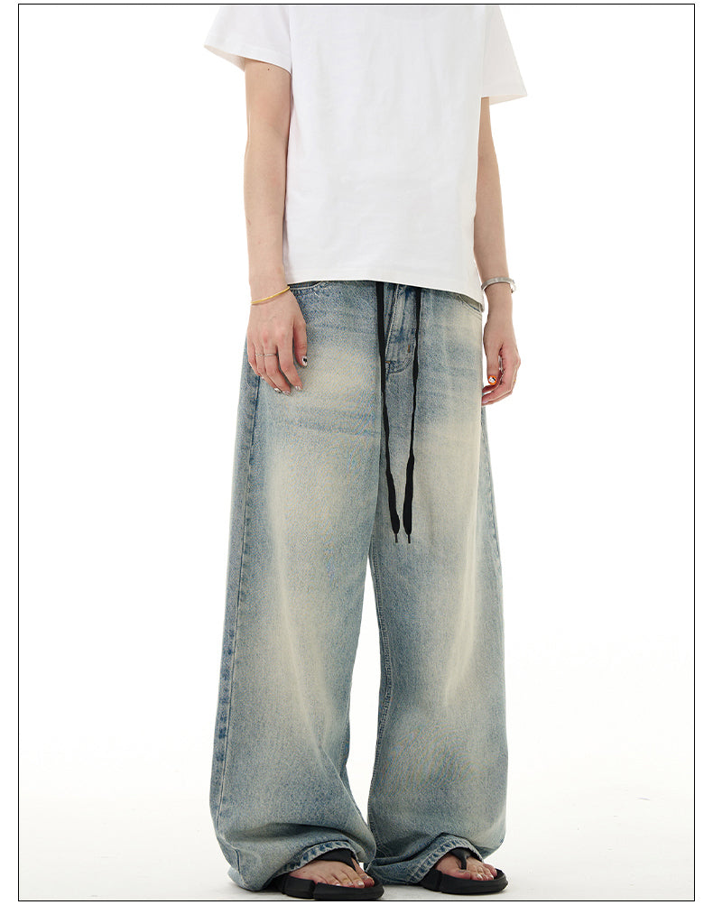 Retro Washed Light Color Jeans