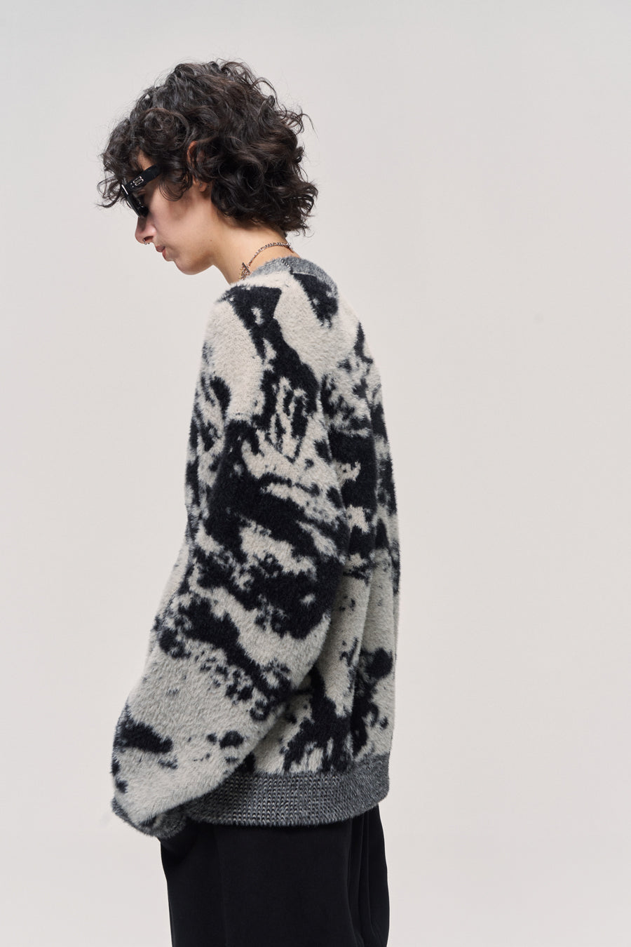 Faux Mink Fur Thick Cardigan