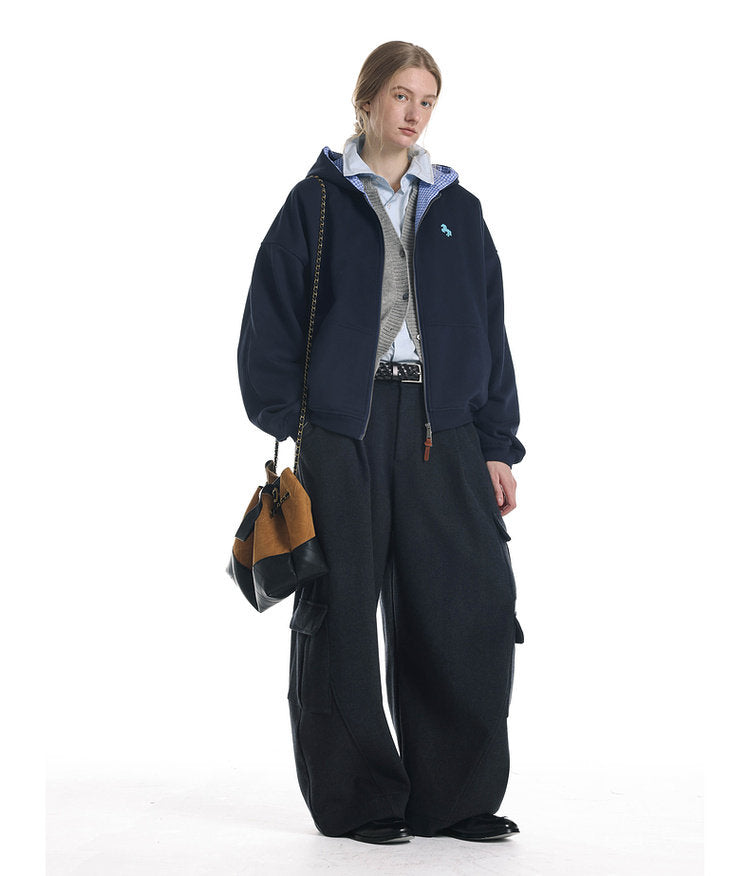 Brushed-Fleece Hooded Sweatshirt