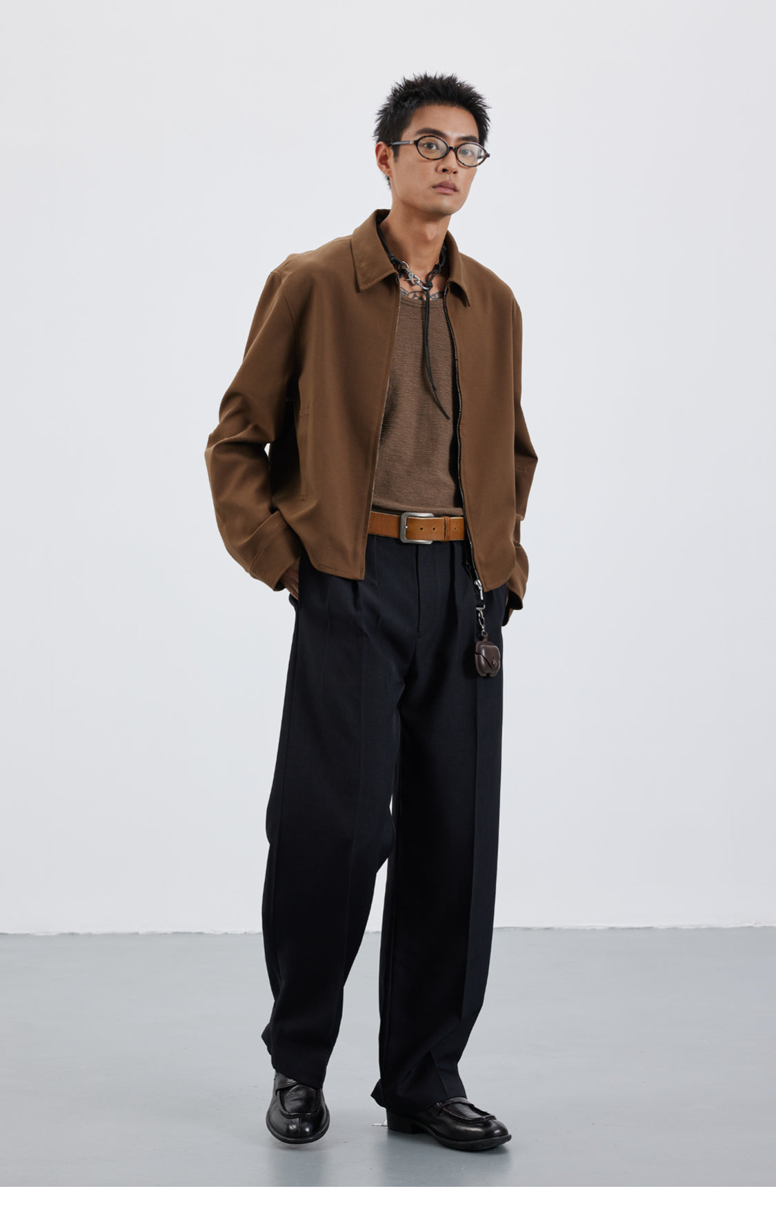 Wool-blend classic jacket