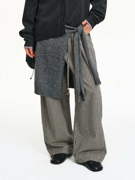 Lazy Check Casual Pants