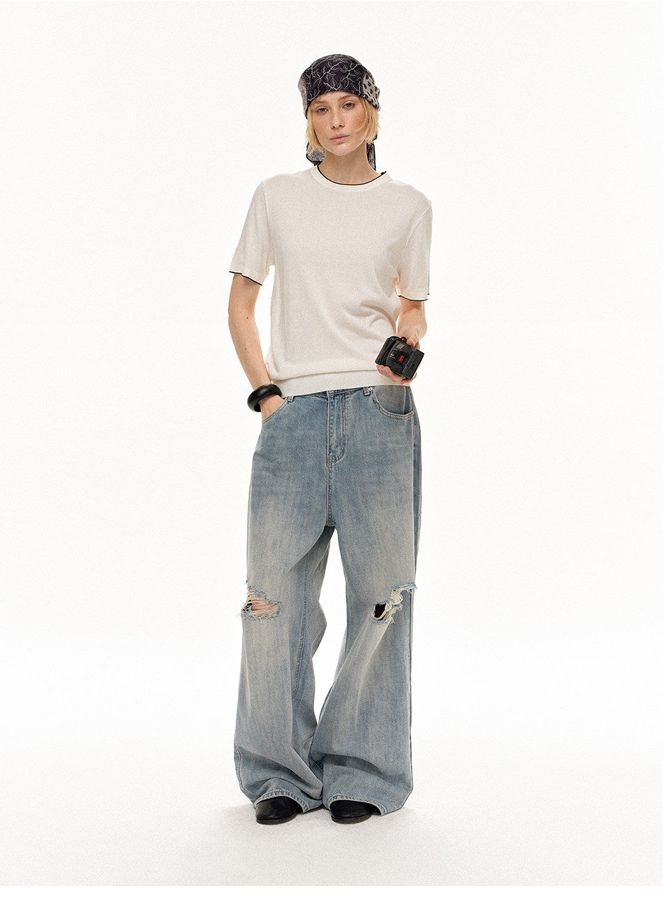 Unisex Loose Straight-Fit Jeans