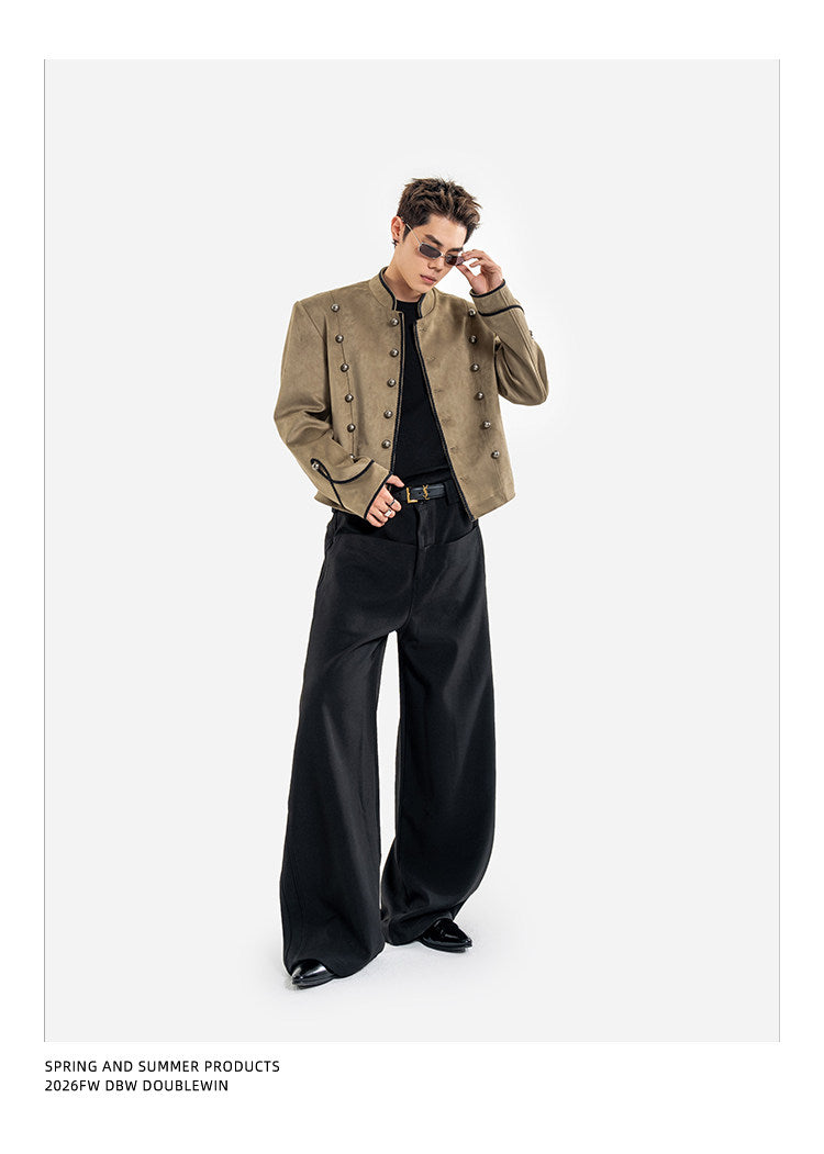 Casual Pants with 3D Patch Pockets