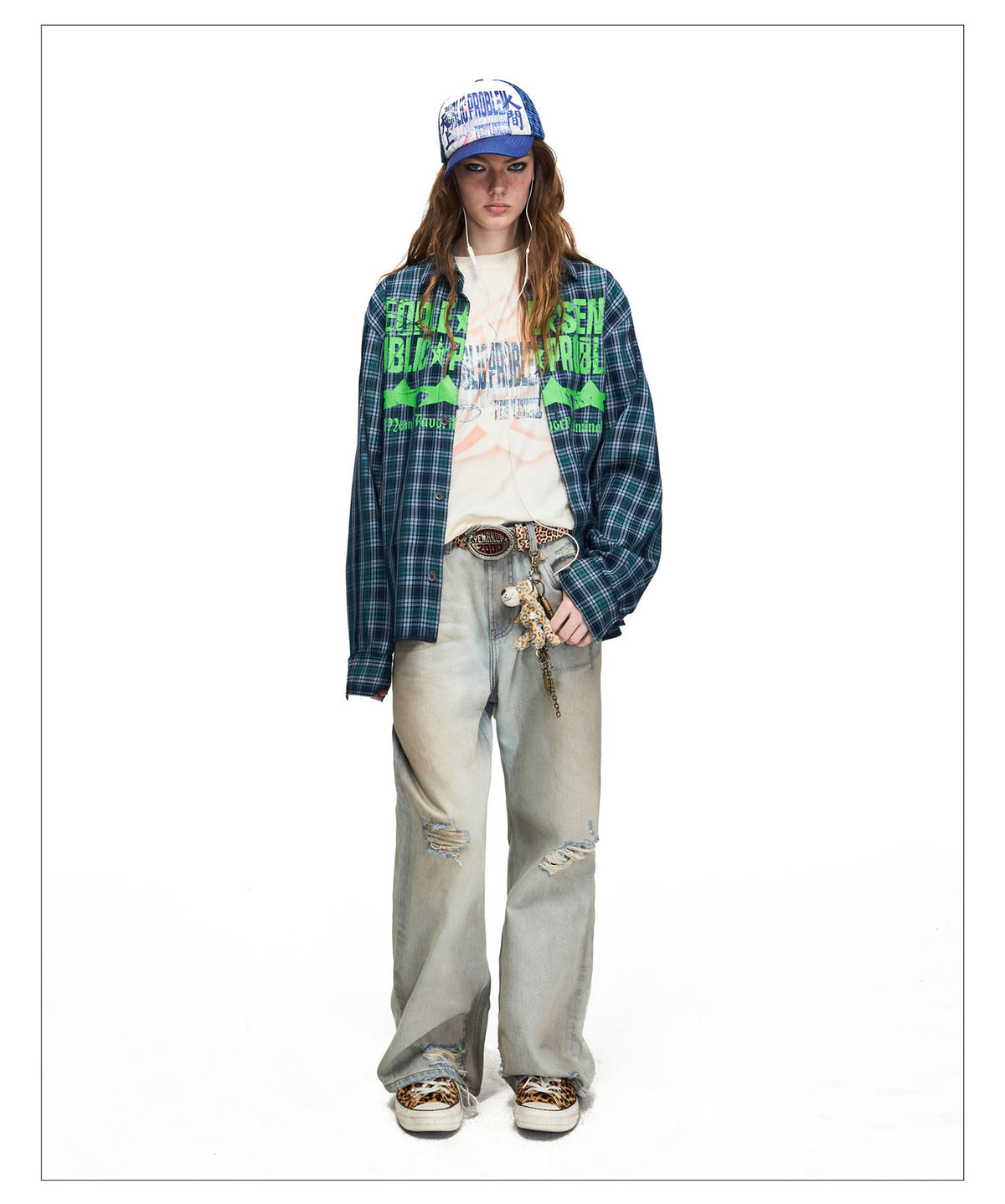 Yellow Mud-Dyed Straight-Leg Jeans