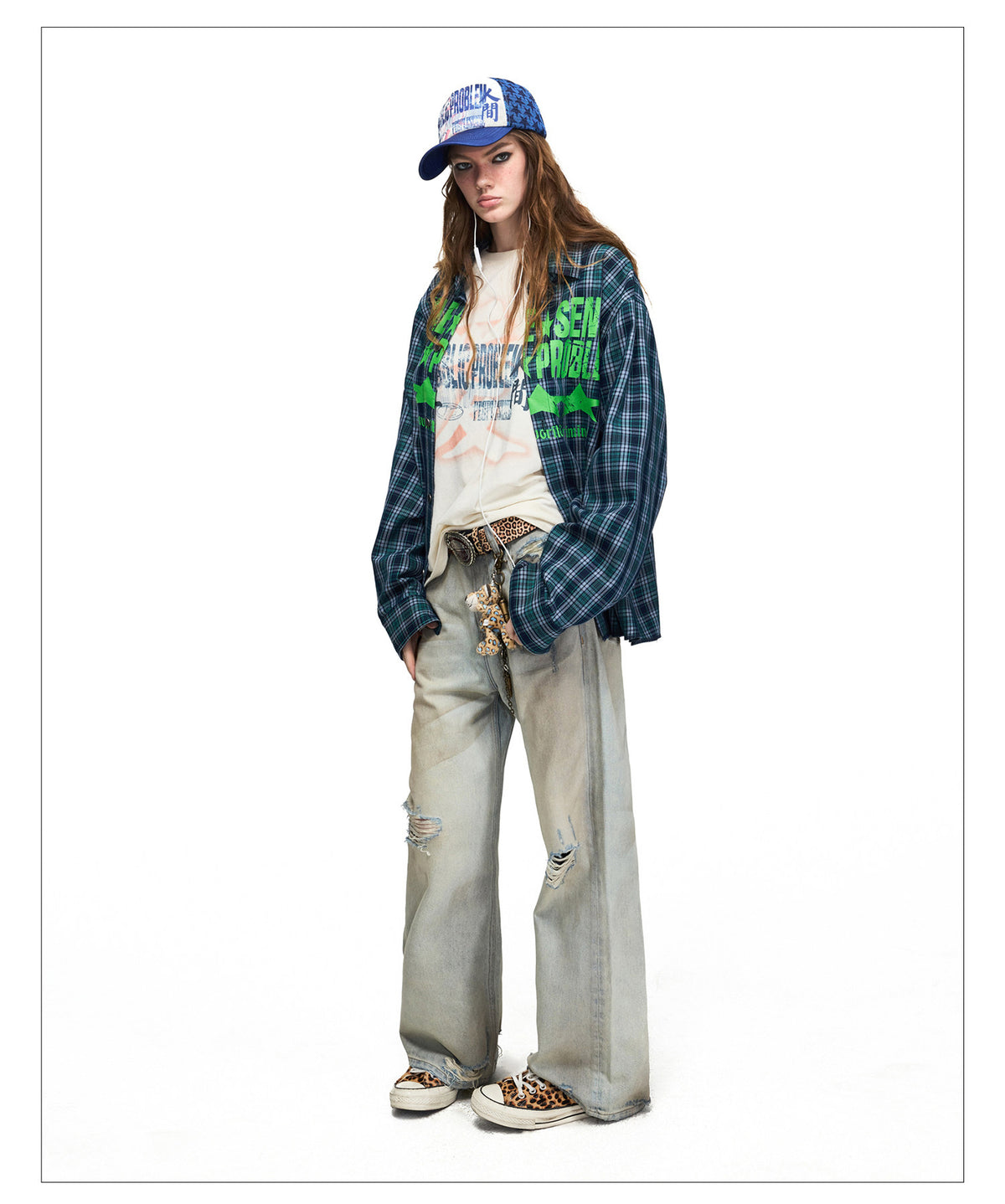 Yellow Mud-Dyed Straight-Leg Jeans