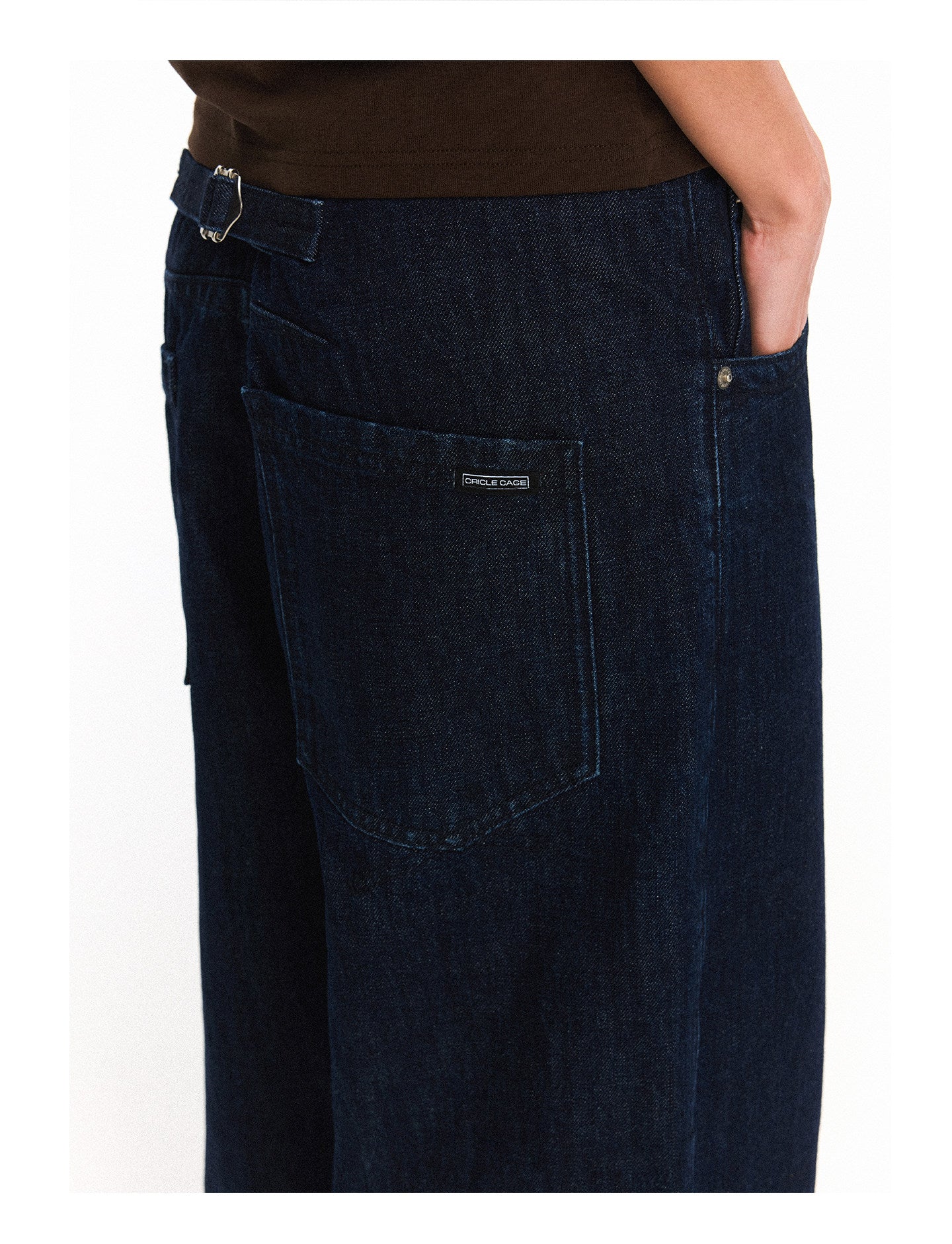 Vintage Dark Blue Raw Denim Pants