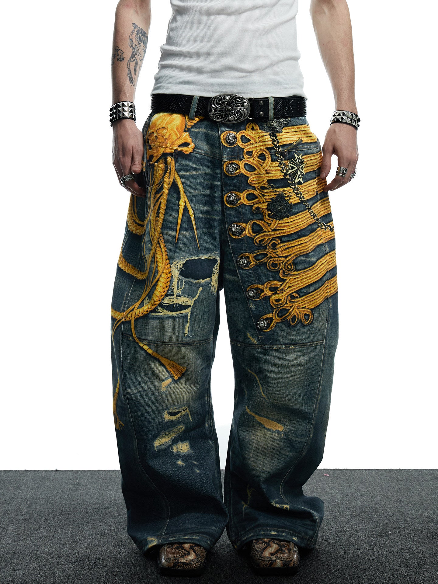 3D-Printed Design-Inspired Baggy Jeans