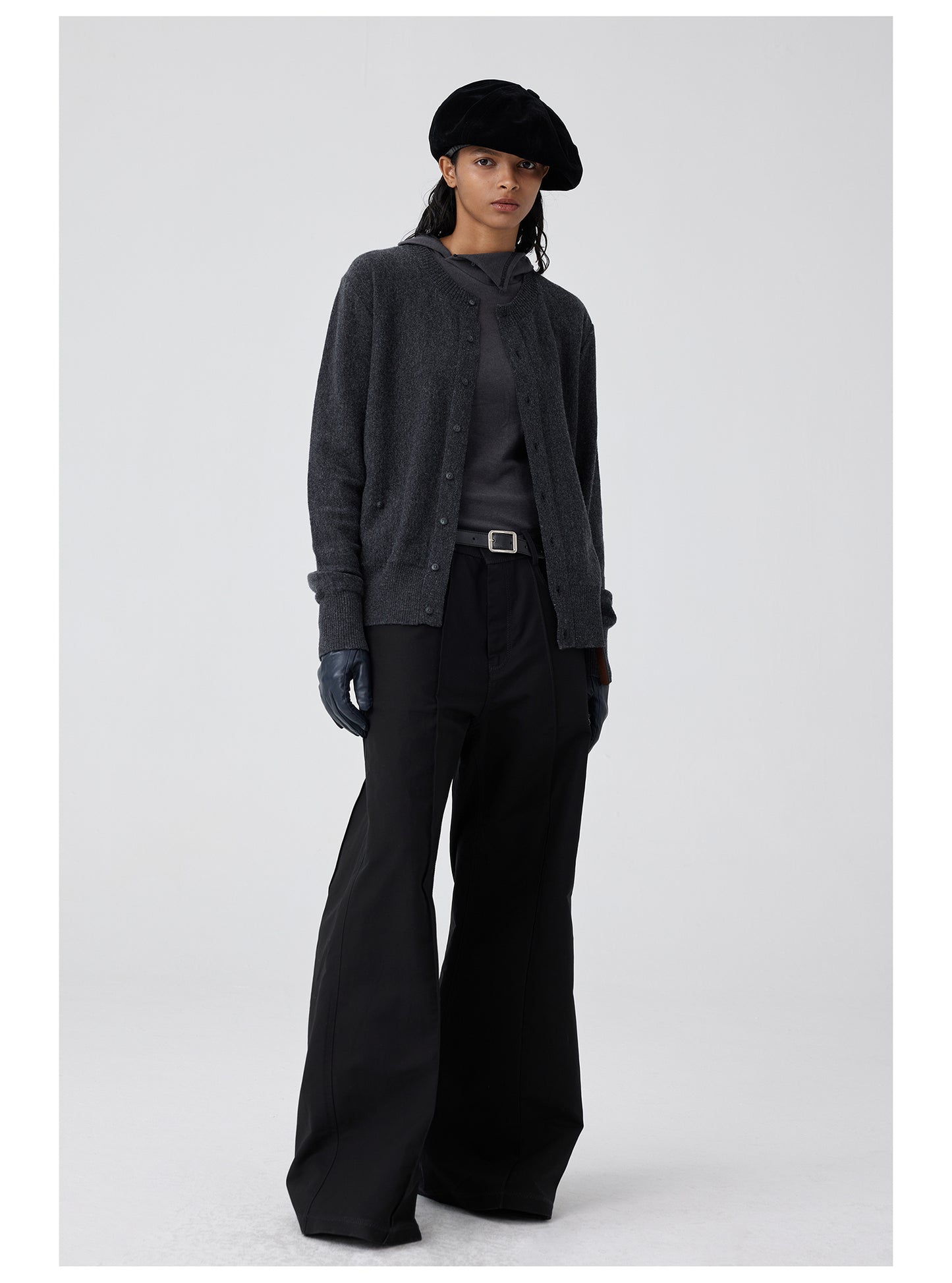 Center seam gusset wide pants