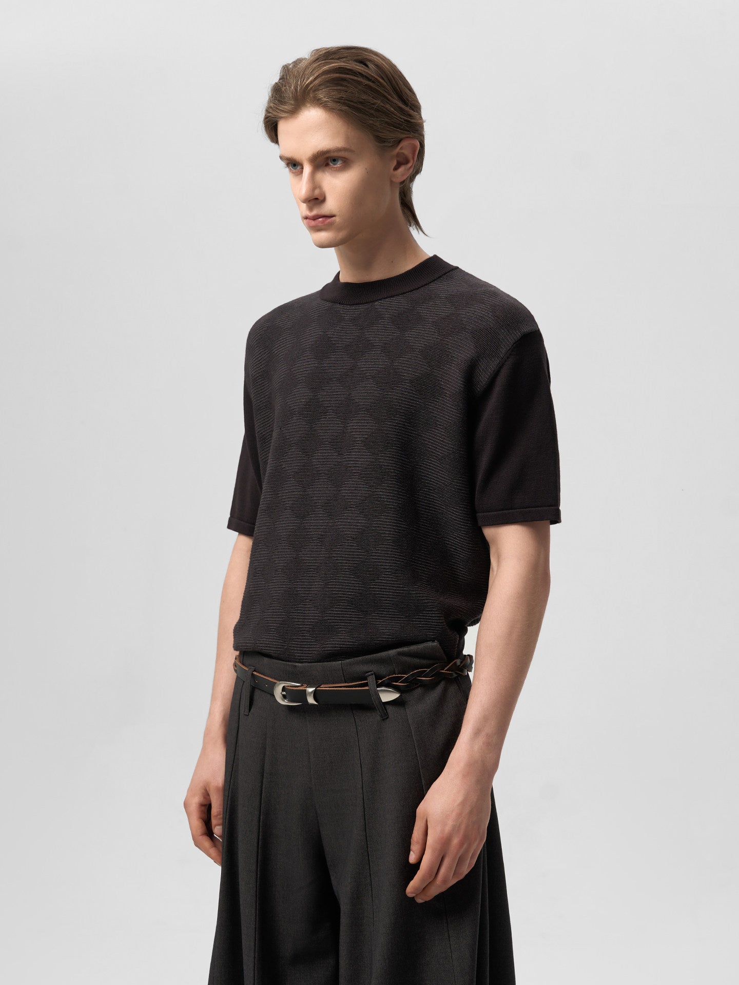 Playing Card Print Knit Shirt
