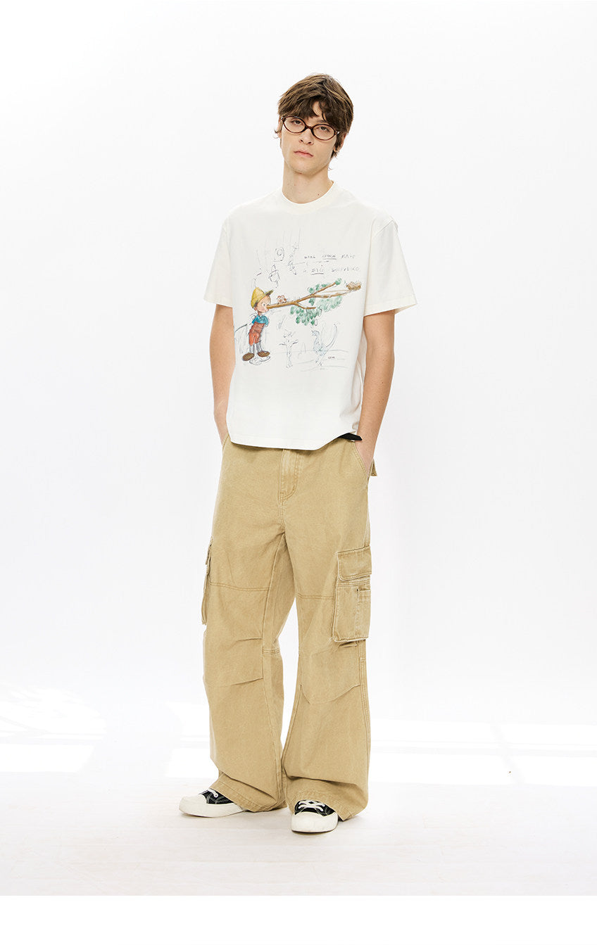 3D Pocket Loose Cargo Pants