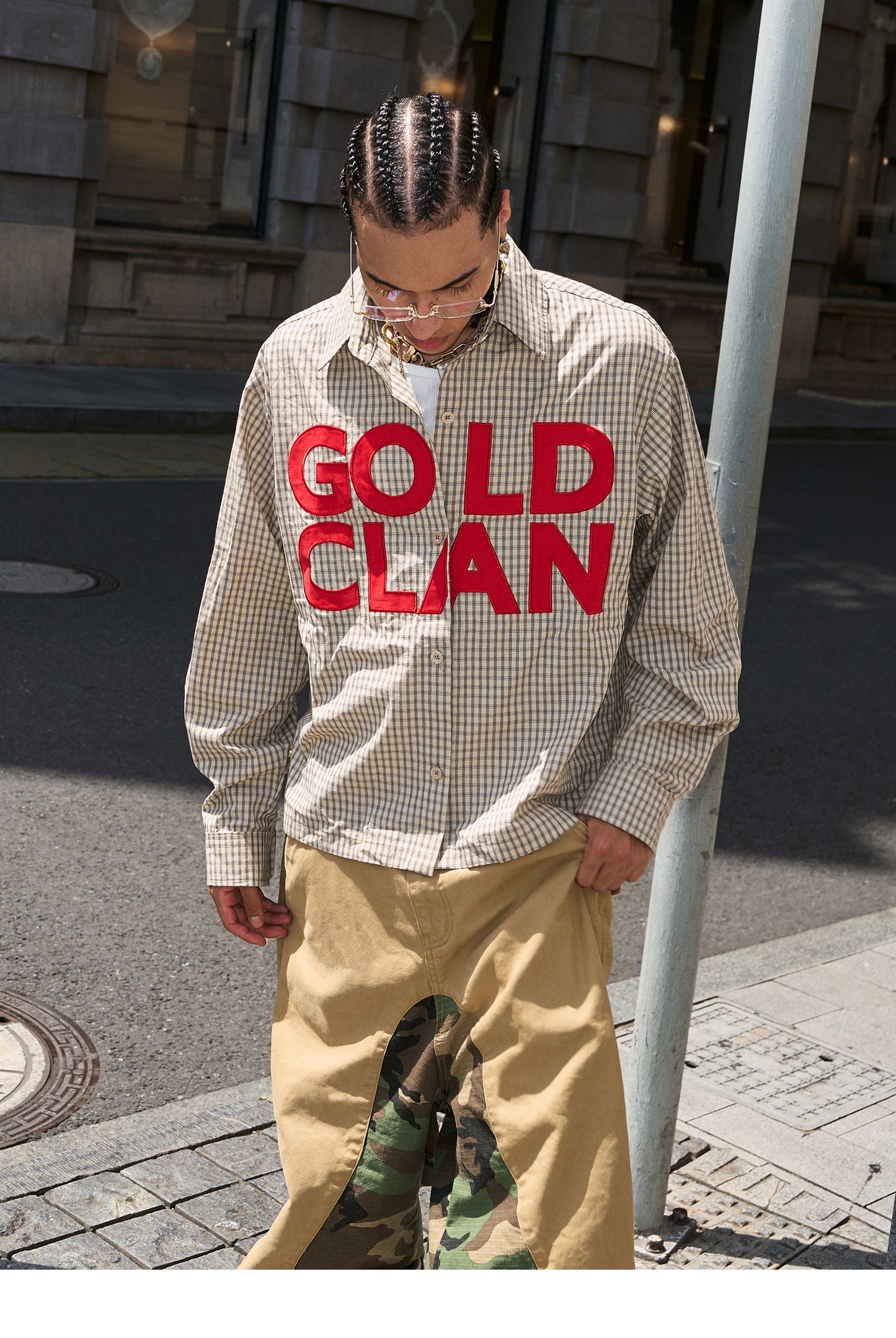 Patchwork Check Shirt