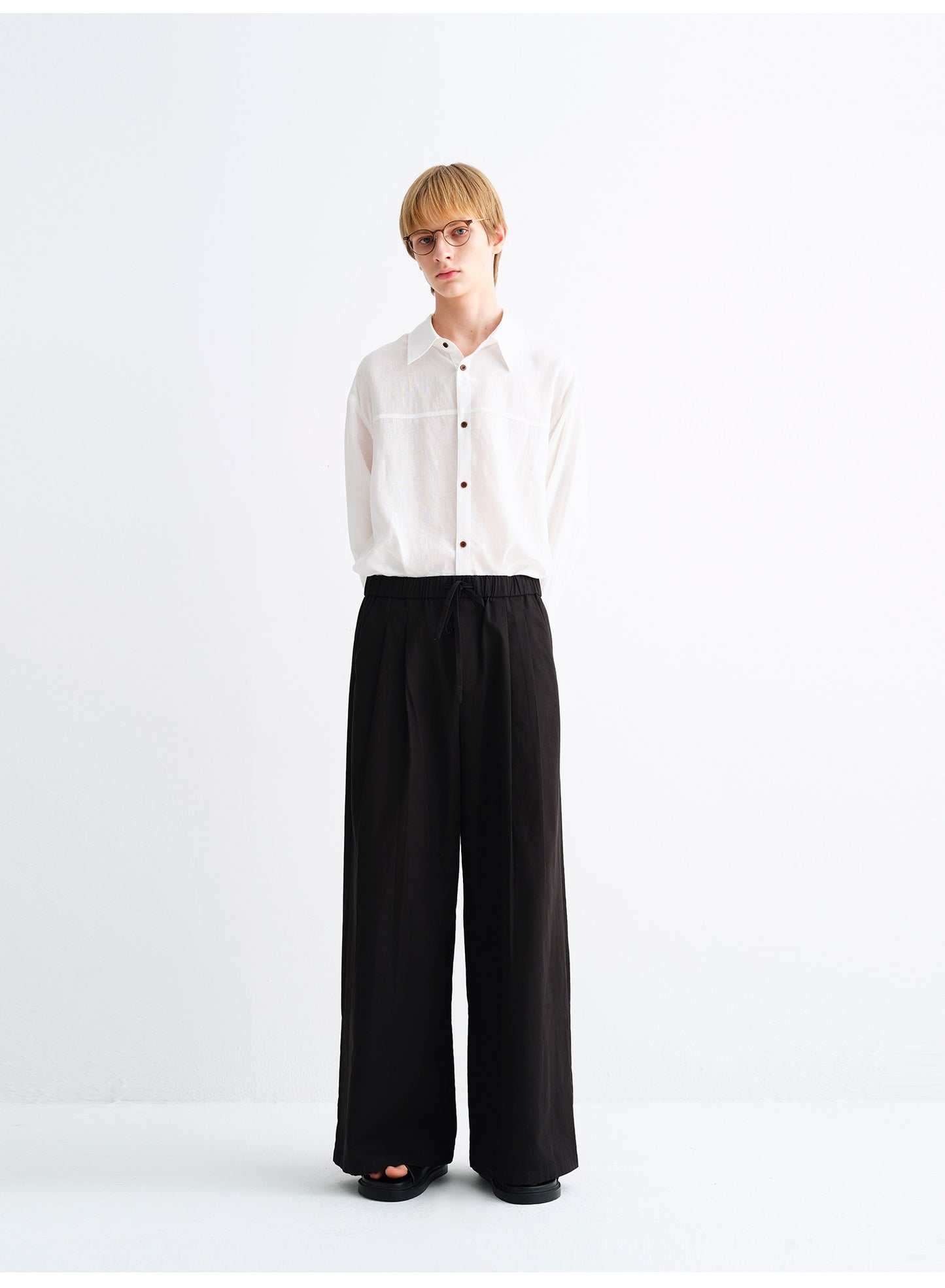 Linen-Blend Relaxed-Fit Shirt