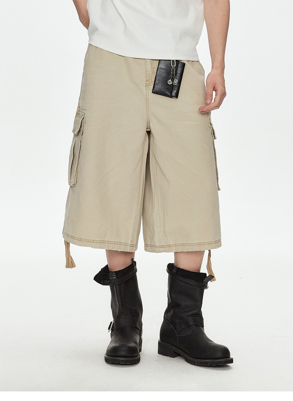 Double Drawstring Workwear Shorts