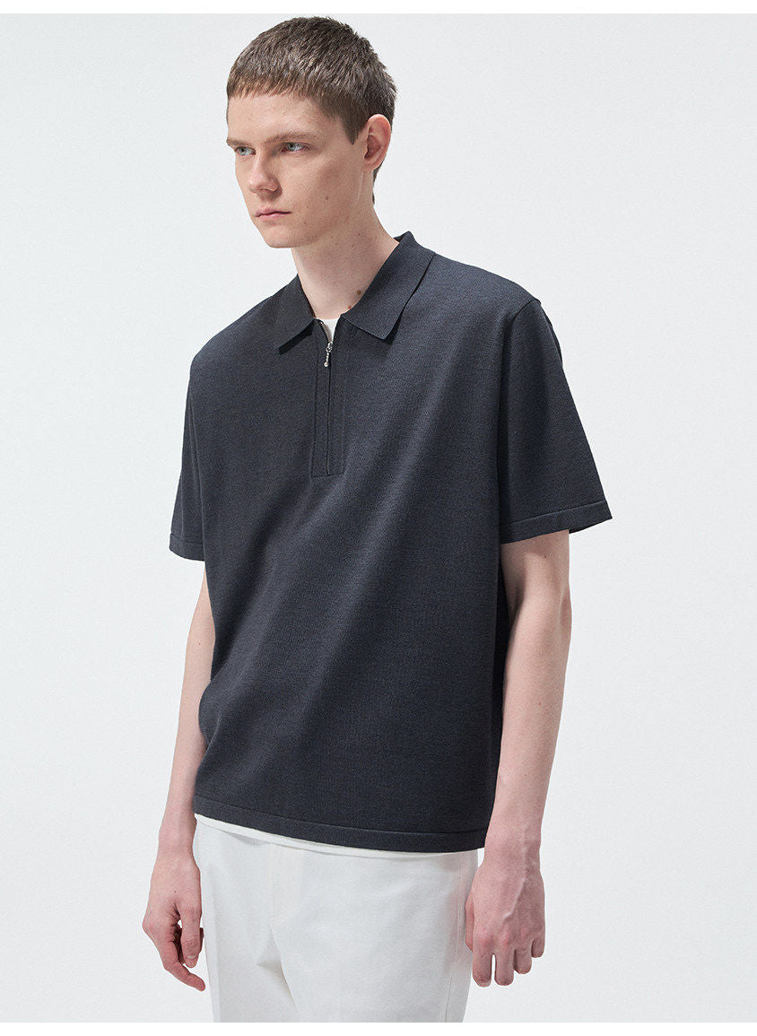 Mulberry Silk Blend Polo Shirt