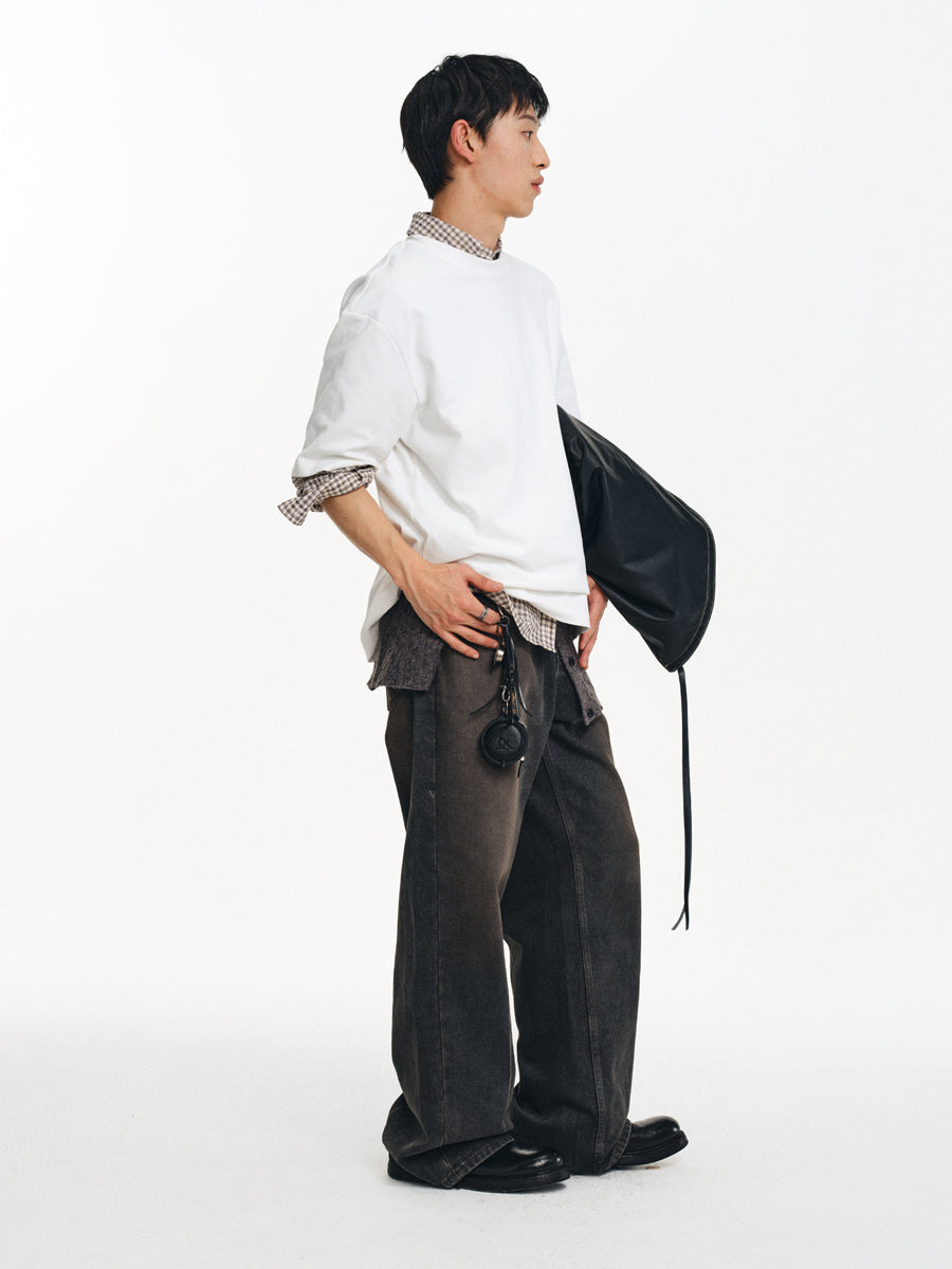 Distressed A-Line Jeans