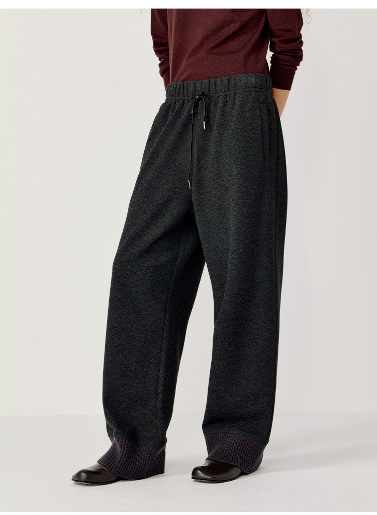 Knit Straight Casual Pants