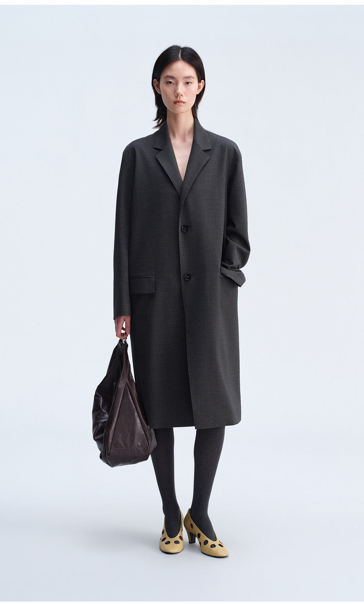 Notch Lapel Casual Coat