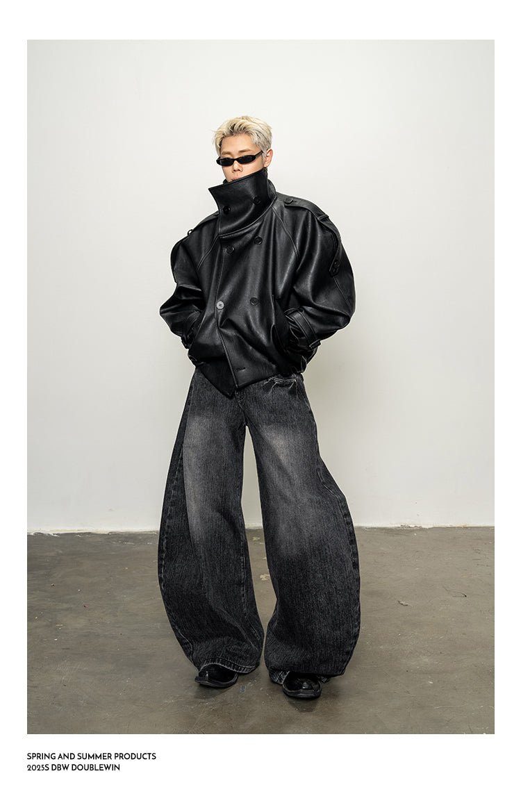 Oversized Stand Collar Jacket