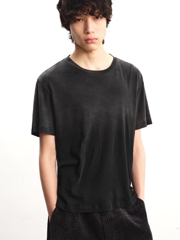 ウォッシュ加工半袖Tシャツ