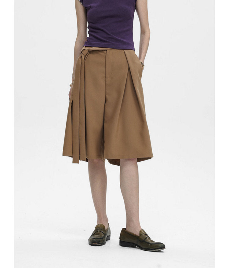 3D-Shirred Shorts