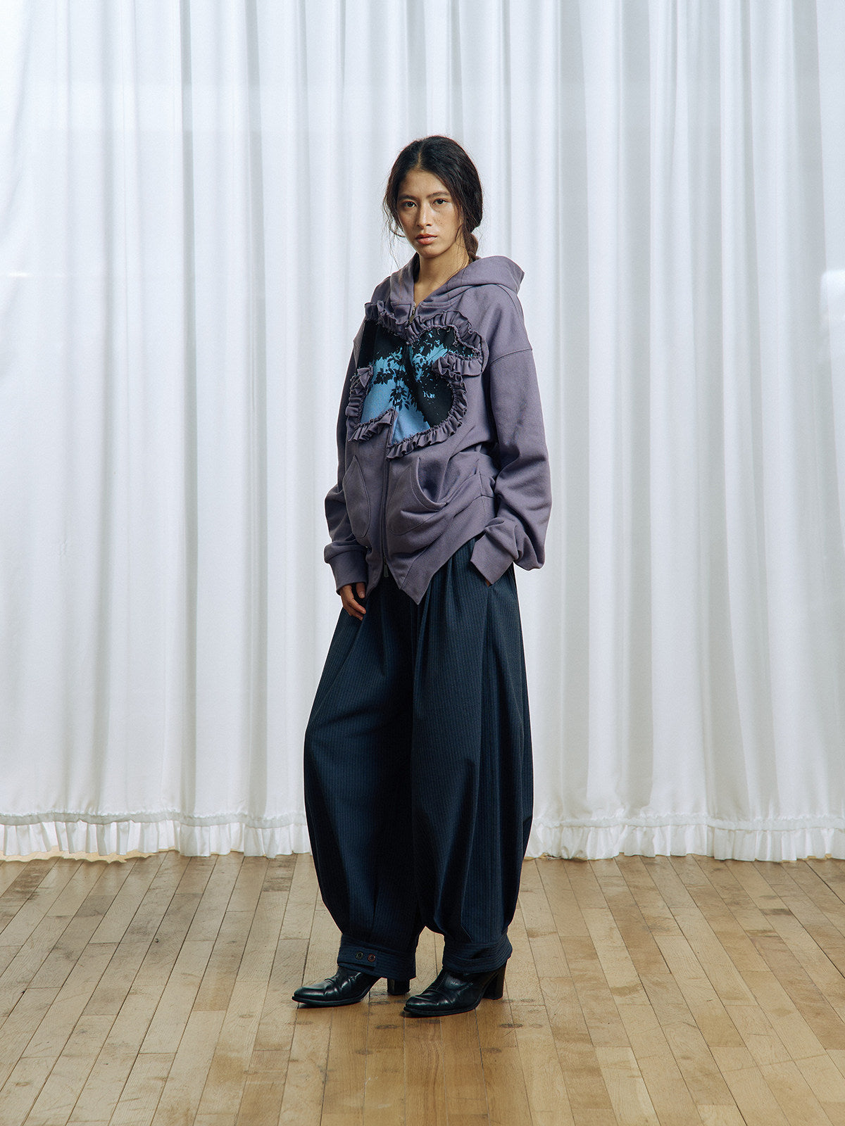 Pleated Balloon Pants