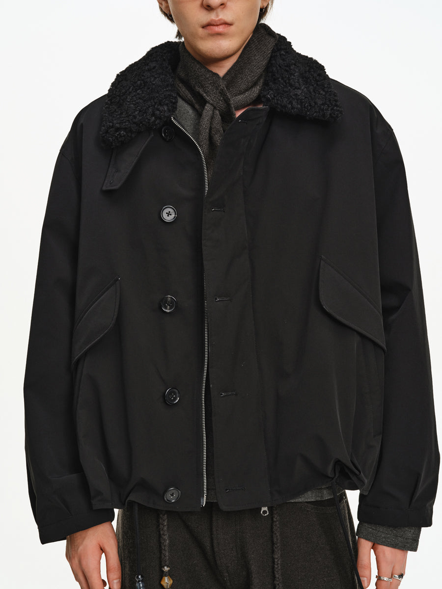 Oversized Drawstring Jacket