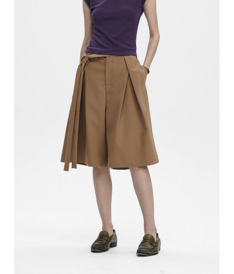3D-Shirred Shorts