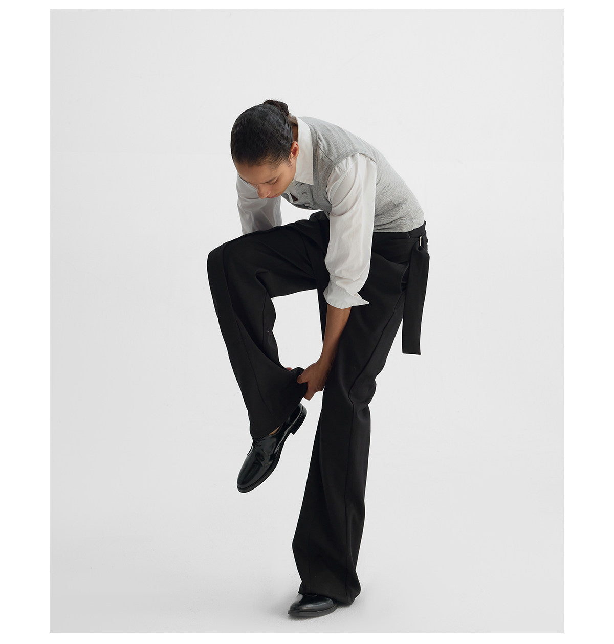 Waistband Wide-Leg Pants