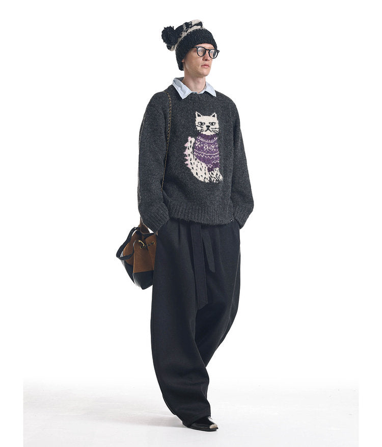 Casual Pants with Free Belt