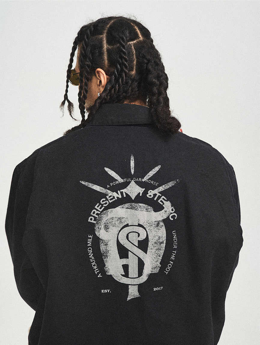 Vintage lapel washed jacket