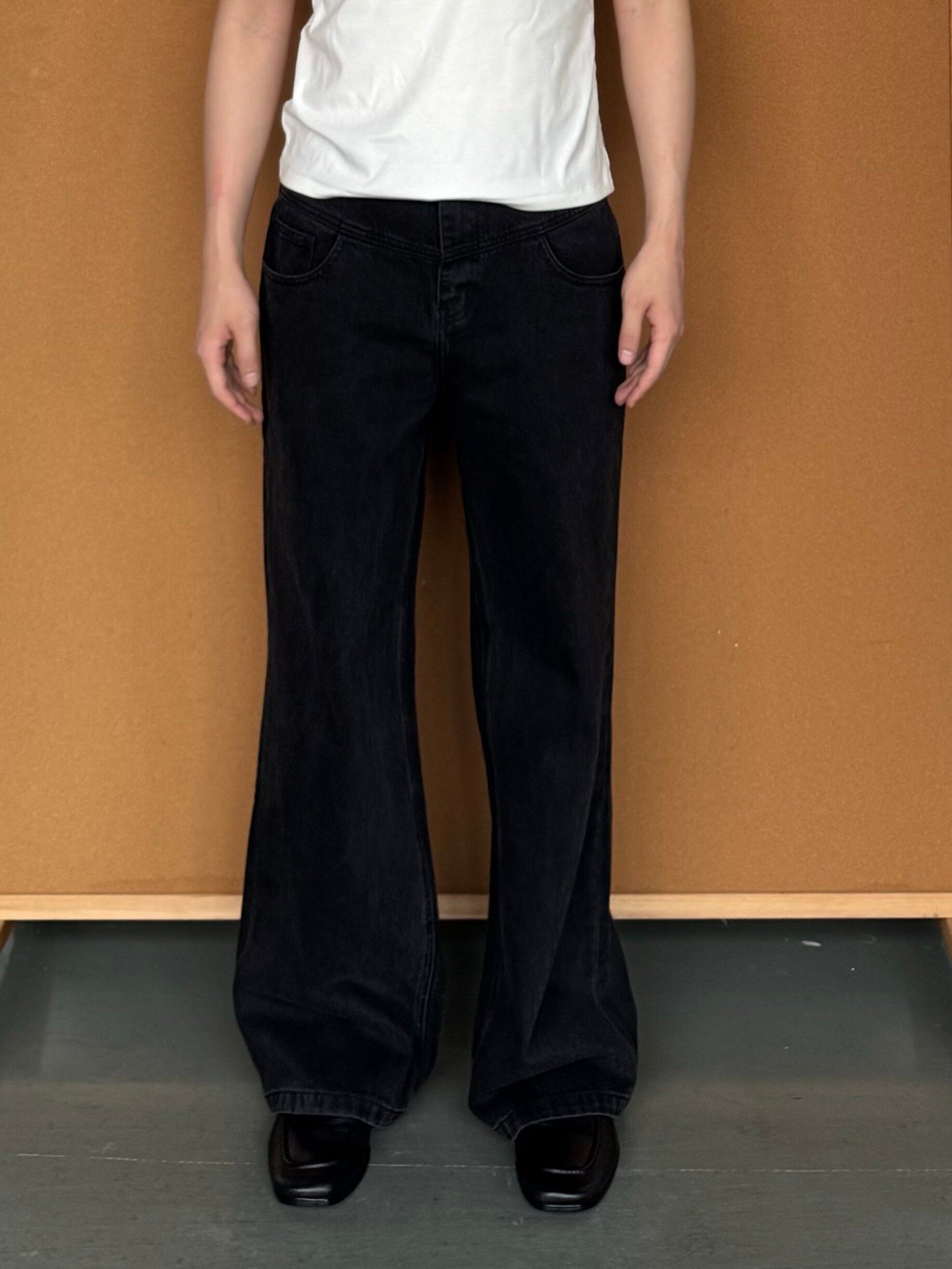 Denim Pants with Paris Buttons