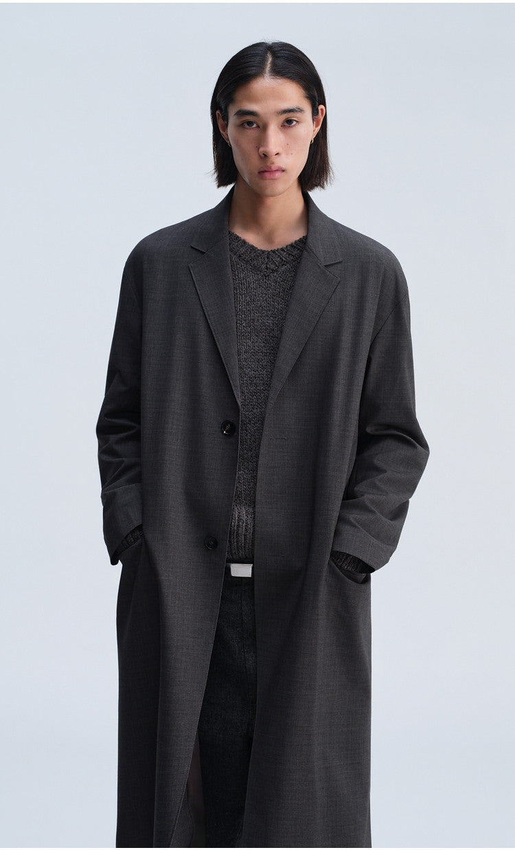 Notch Lapel Casual Coat