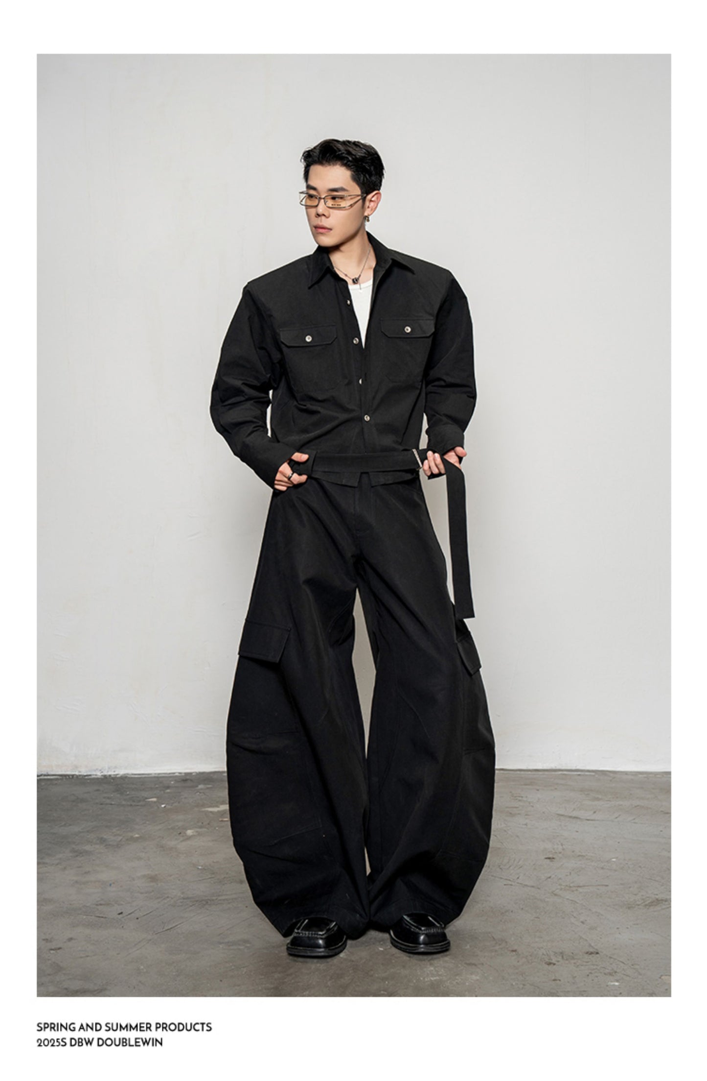 Pleated Textured Short Shirt