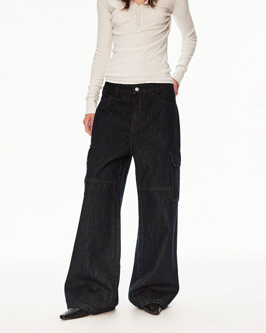 Retro Minimalist Stylish Denim Pants