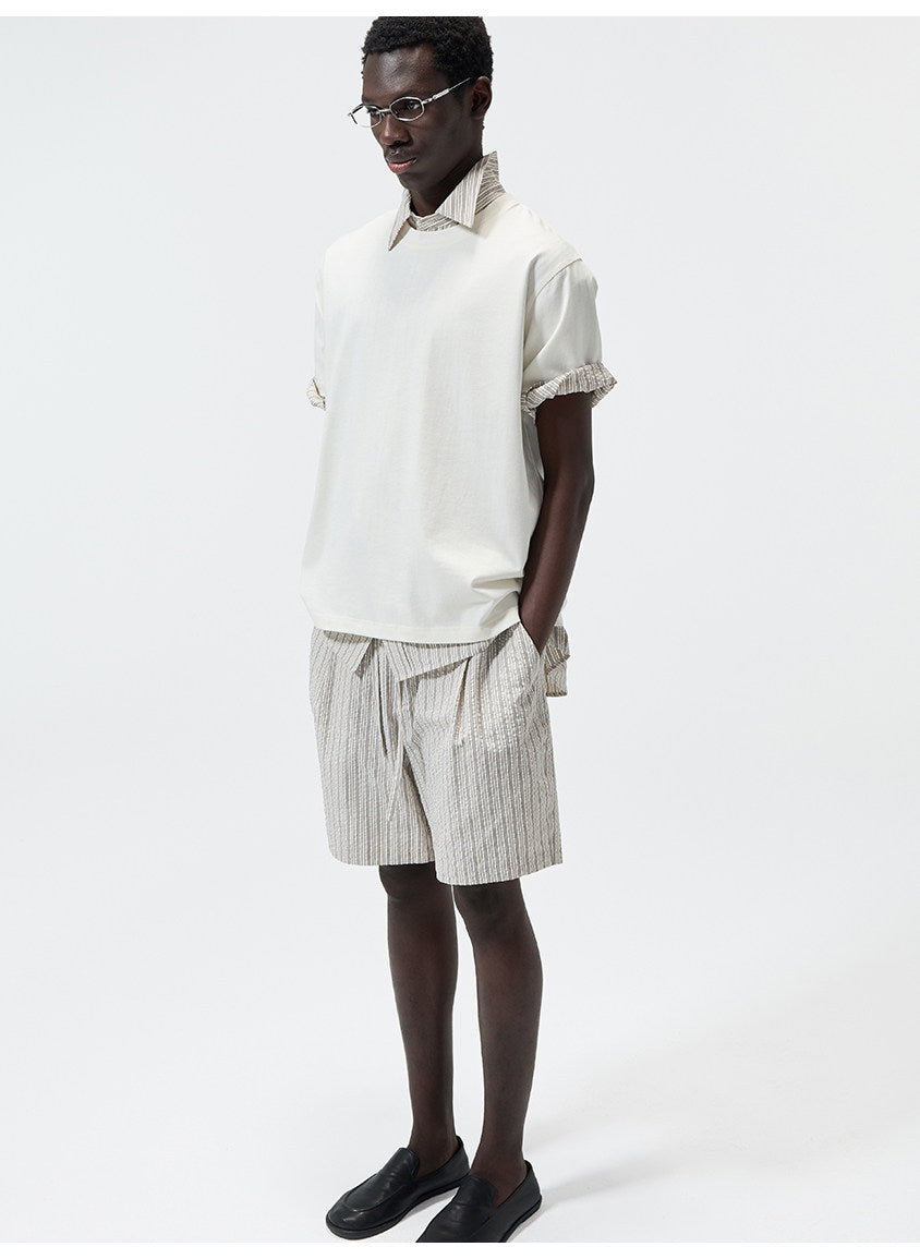 Stripe Comfortable Casual Shorts