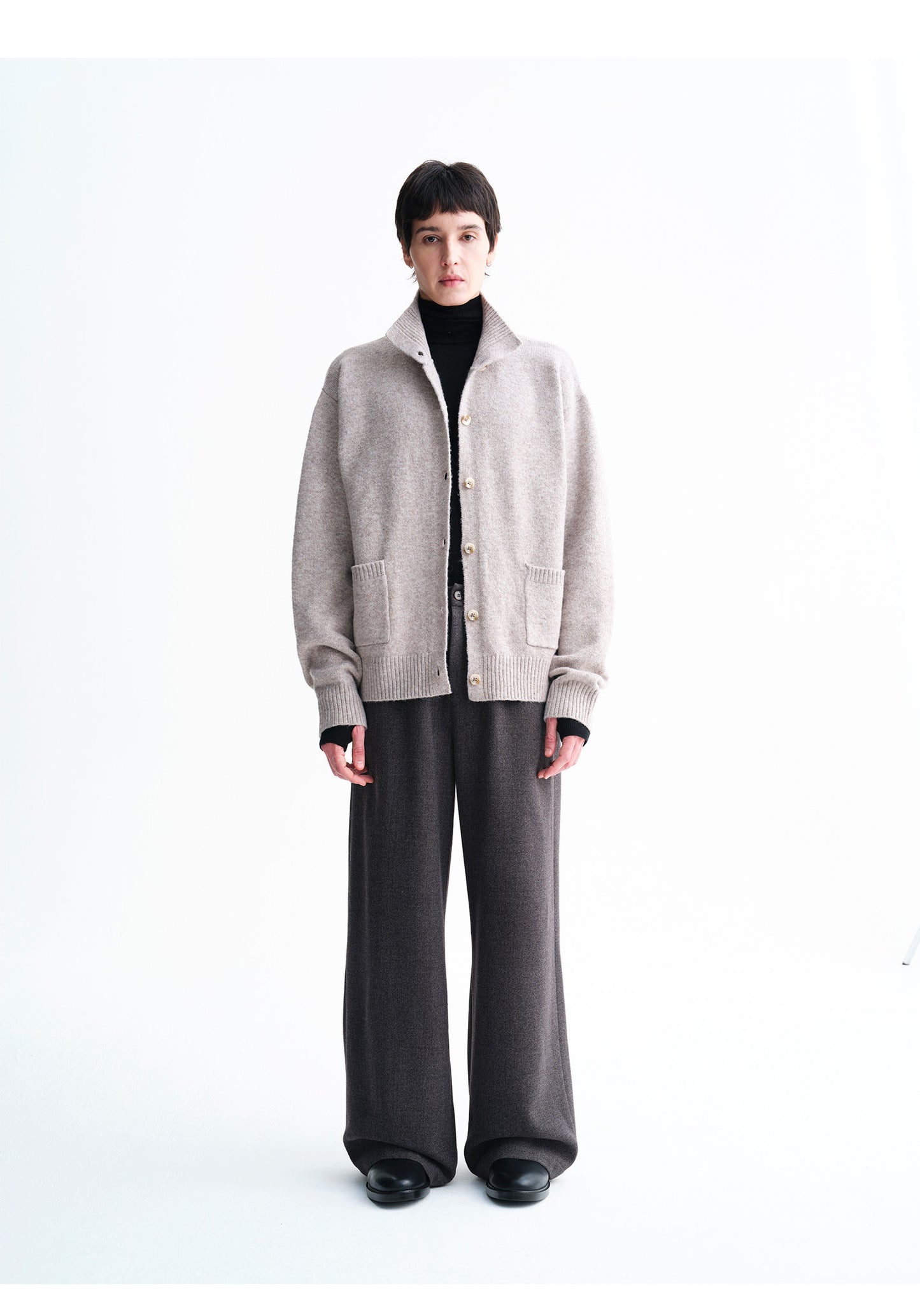 Relaxed Style Wide-Leg Casual Pants