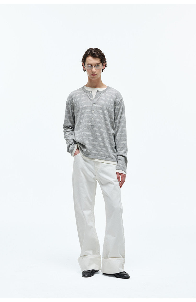 Natural Cotton Yarn T-Shirt