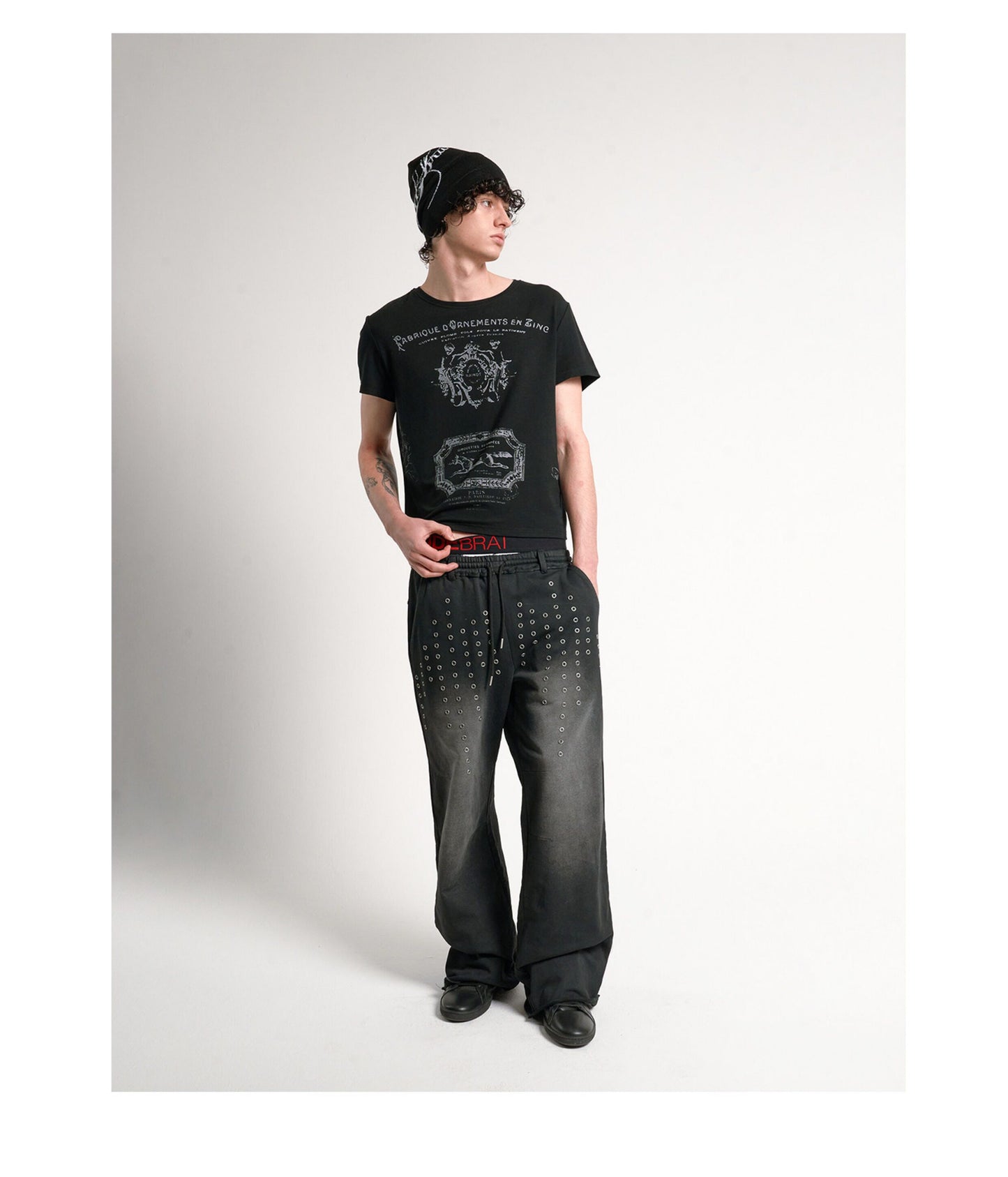 Stamp-Printed T-Shirt