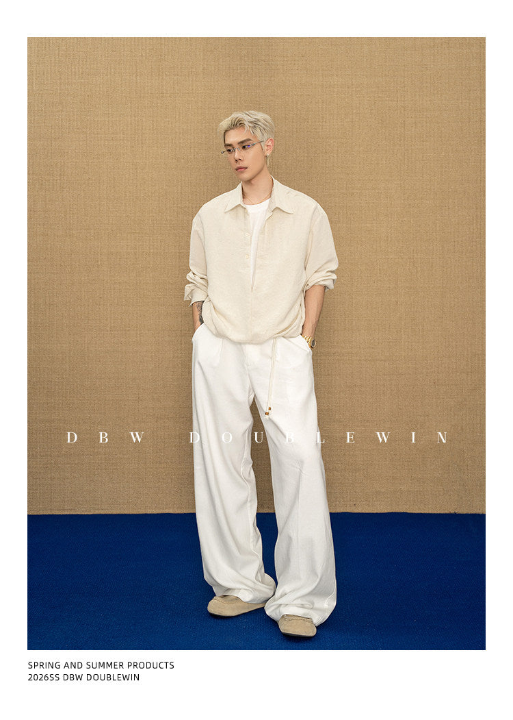 Faux two-piece shirt