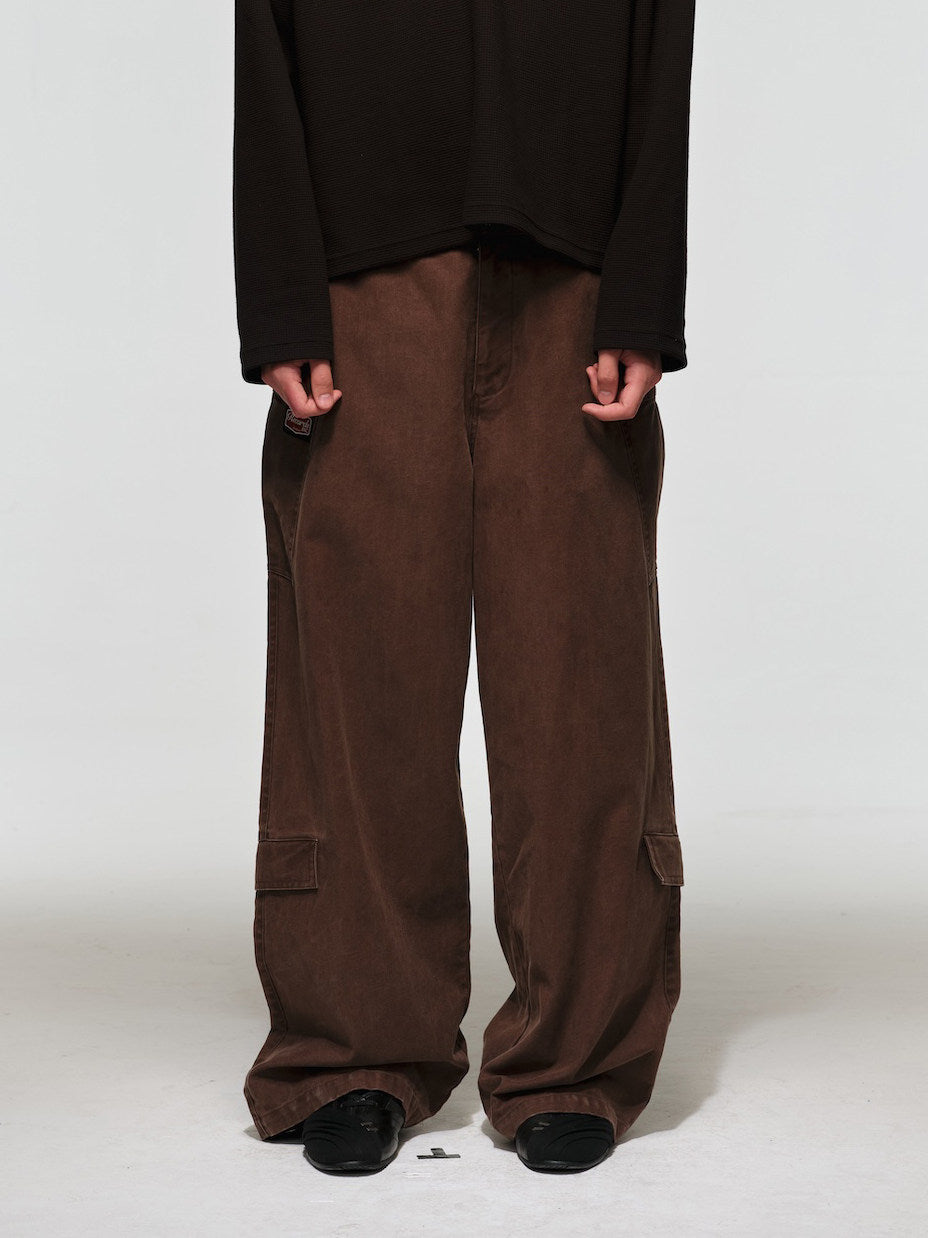 Multi-Pocket Loose-Fit Work Pants
