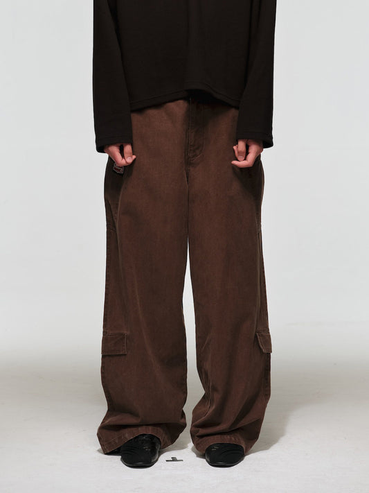 Multi-Pocket Loose-Fit Work Pants