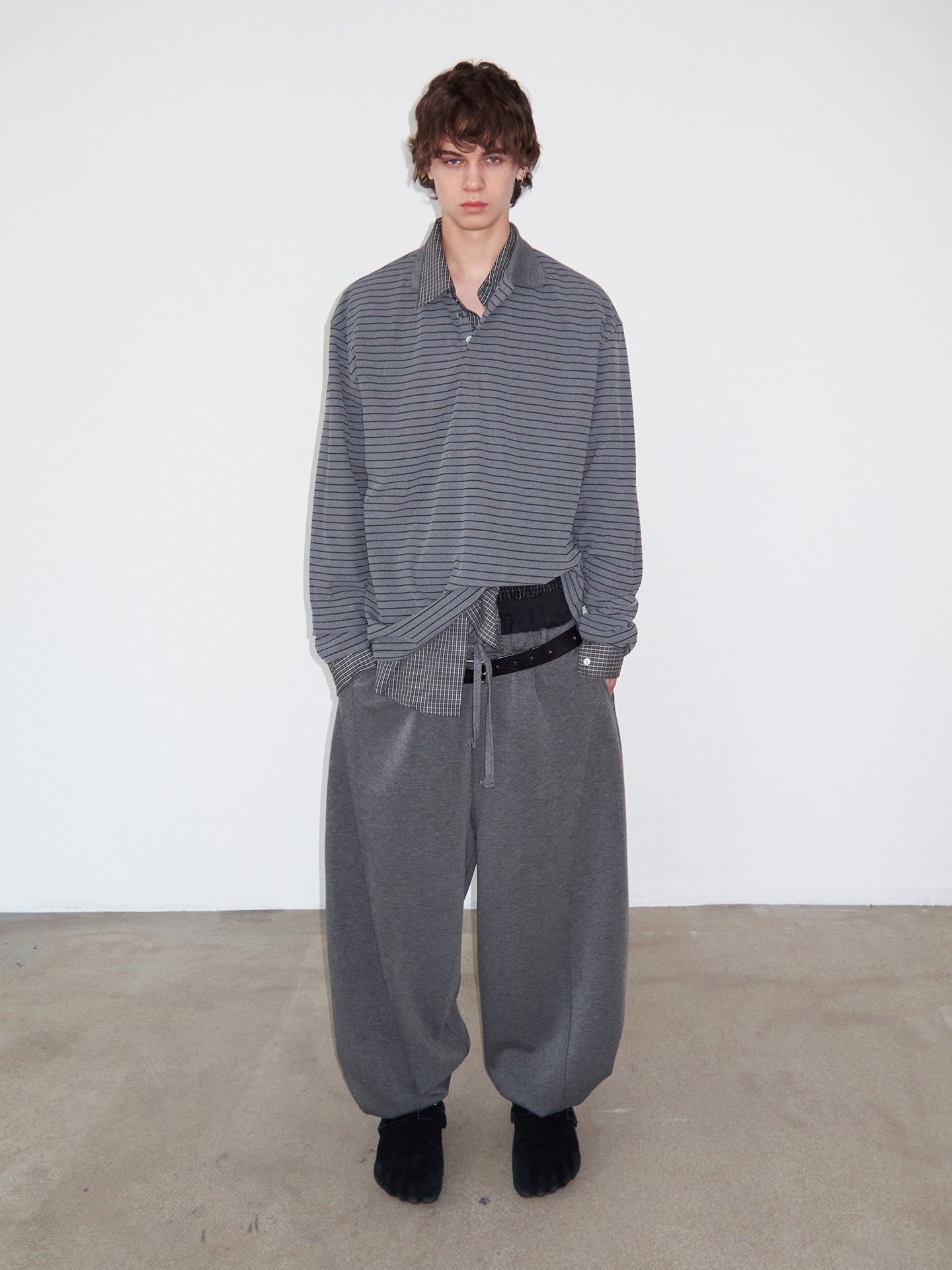 Simple Striped Polo Shirt