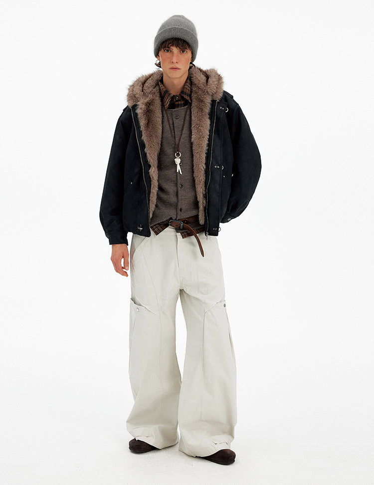 Metal Buckle Cotton Jacket