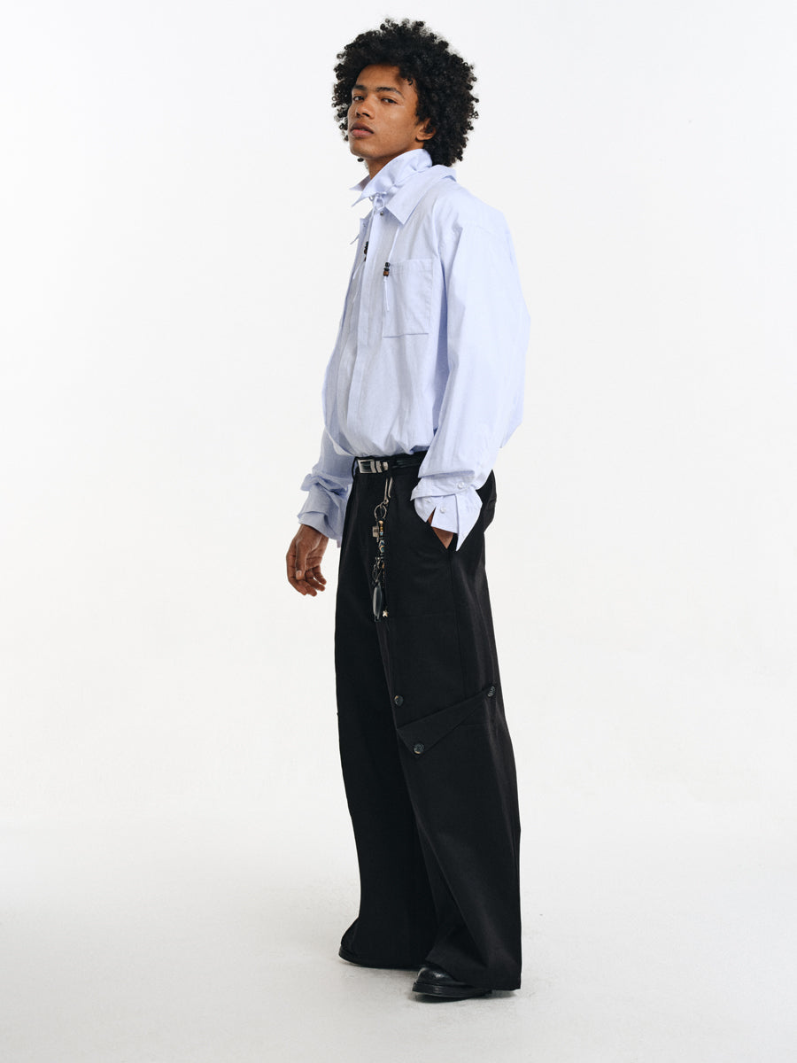 Double-pleated Casual Pants