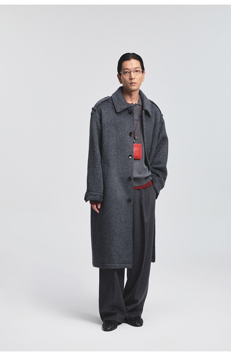 Single-faced Wool Coat