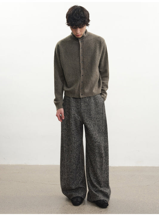 Fitted Turtleneck Cardigan